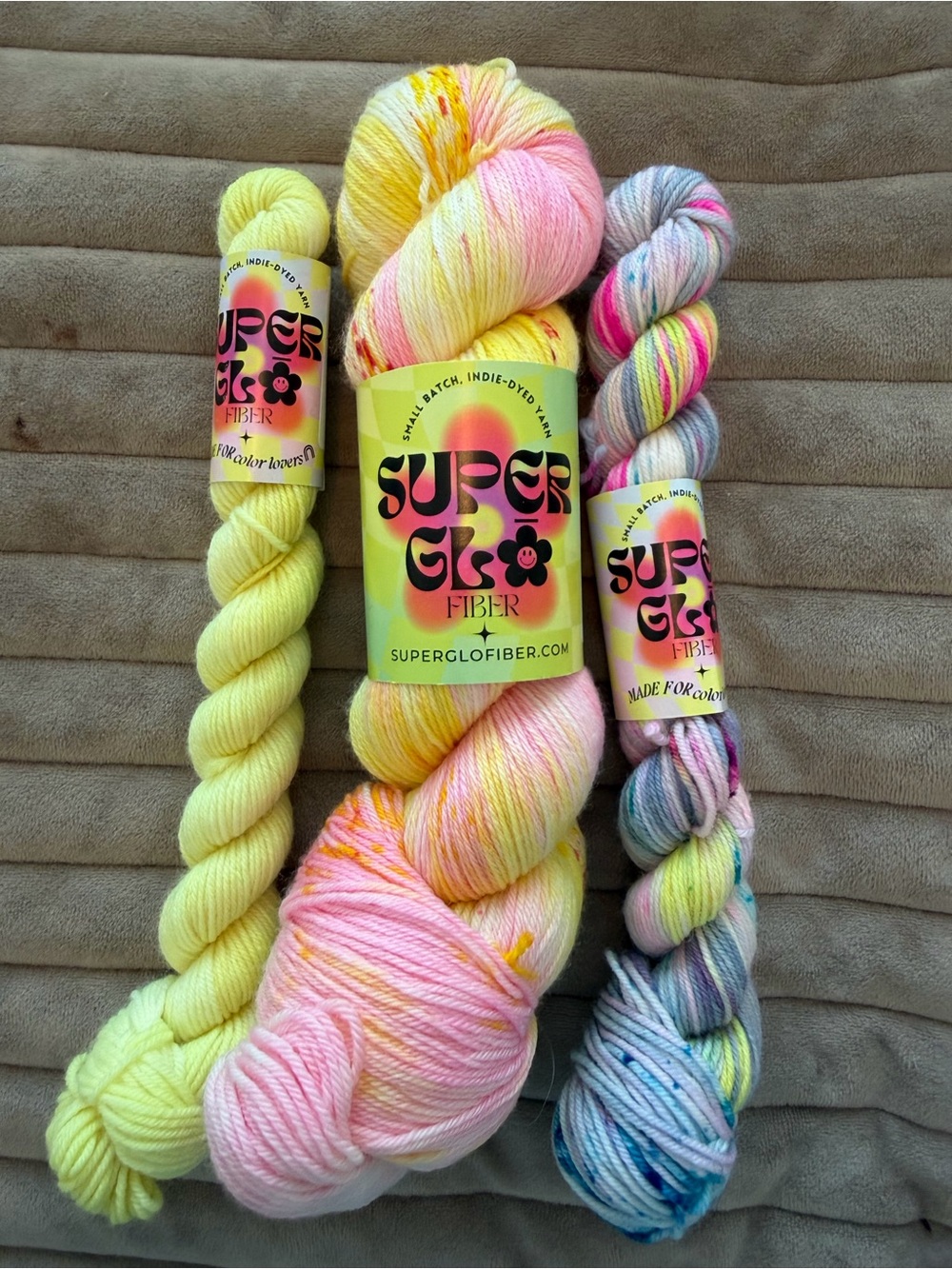 Superglo luxury yarn set- Pastel Multi Color